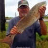 James Fontenot of Alvin TX nabbed this nice 27.5 inch slot red on a finger mullet