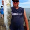 Mike Jenkins of Jacksonville TX nabbed this nice speck on a finger mullet