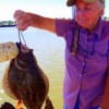 Betty Elliot of Houston nabbed these nice flounder on fnger mullet