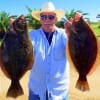Curtis Howard of Huntsville TX nabbed this 18 and 19inch flounder on Berkley Gulp