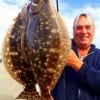 Dennis -The Menace- Boeker of High Island TX tethered up these nice flatfish while fishing Berkely Gulp