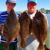 Fishin Bros Jace Mitchell and Austin Davis of Newton TX took these 16, 18, and 21inch flounder on shrimp