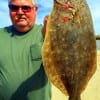Guy McGriff of Humble TX nabbed this nice flounder while fishing a live shrimp