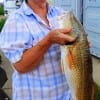 Houston angler Jeanett Riewe caught and tagged this 30inch bull red she caught on live shrimp