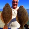 Mike Amaro of Sugar Land TX took these two nice flounder on finger mullet