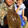 Pablo Armendariz and son of Houston teamed up to catch this nice flounder on gulp