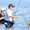 Rollover Bay wader nets a keeper flounder