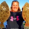 Rollover Pass Fishin Gal Terrie Riley worked Berkely Gulp along the bulkhead or these 2 flatfish