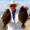 Sam Walrath of Goodrich TX waded rollover bay with Gulp to gather up these nice flounder