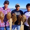 The South Houston Flounder Pounders nabbed 7 flounder while fishing Berkely Gulp and finger mullet