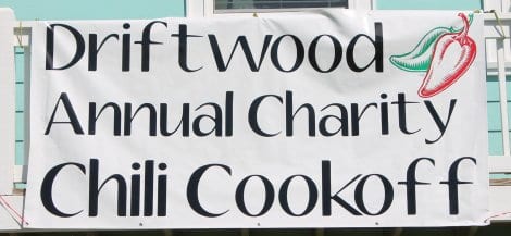 Nineteen teams served up their favorite recipes  in the 3rd Annual Driftwood Charity Chili Cookoff