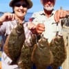 Catching flounder limits on their 41st wedding anniversary was a big thrill for the Bunyards of Tarkington Prairie TX- CONGRATS!!