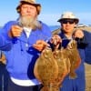 Fishin buds Al Jurica and Philly Joe of Houston took their November limit of flounder on tequila sunrise worms