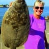 Gina Kays of Crystal Beach TX fished a Berkley Gulp for this nice flounder