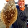 Houston angler Billy Binnion landed this nice flatfish while fishing with a finger mullet