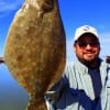 Jason Davila of Houston nabbed this nice flounder while fishing a Miss Nancy mud minnow