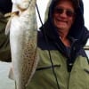 Johnny Perry of Kaufman TX fished live shrimp to tether this nice 23 inch speckled trout