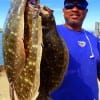Karl Dever of Houston landed these nice flounder while fishing finger mullet