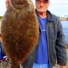 Kingwood angler Rick Trotter nabbed this nice flounder while fishing a finger mullet