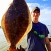 Matthew Barrett of Winnie TX took this nice flounder on a Berkley Gulp