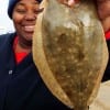 Michelle Joynor of Woodlands TX caught this nice flounder on shrimp
