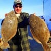 Paul Neugidauer of Onalaska TX nabbed these two nice flounder on finger mullet