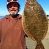 Stuart Yates of Briarcliff TX took this 20 inch flounder on a Berkley Gulp