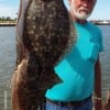 WOW!!! for Frank Bunyard of Tarkington Prairie TX for his tethered catch of flounder he took on Berkley Gulp