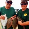 Yantis TX anglers Ken and Kathy Williamson took this nice limit of flounder on Berkley Gulp