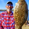 Alton Thorpe of Gilchrist TX landed this nice 19inch flounder on a finger mullet