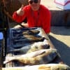 Houston Angler Paul Chiu tailgated his nice catch of redfish, drum, sheepshead, and flounder he took on shrimp