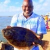Houston angler Charles Williams nabbed this nce 21inch doormat flounder on Berkley Gulp