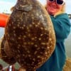 Janis Hosea of Coldspring TX took this hefty 21inch doormat flounder on a finger mullet