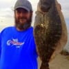 Robert Morton of Huntsville TX took this nice 19inch flounder on Berkley Gulp