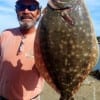 Stuart Yates of Briarcliff TX nabbed this nice 20inch flatfish on Berkley Gulp