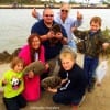 The Strayer Family of the Liverpool TX Fishing Krewe had fun at the pass catching flounder