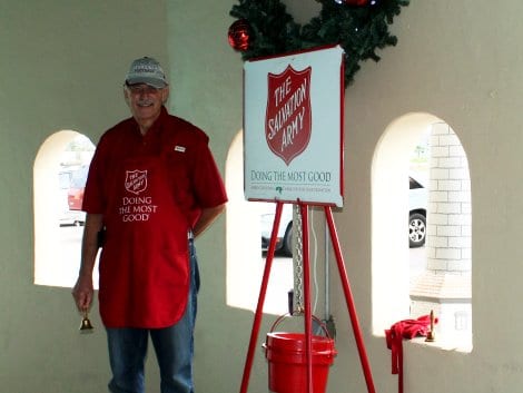 Mark Hunstiger was Ringing The Bell on Saturday at The Big Store, one of the local volunteers helping collect donations for the Salvation Army's Red Kettle Christmas Campaign.