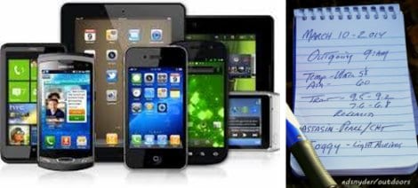 High-Tech Smart Phones and Tablets vs. Low-Tech Notebook Method