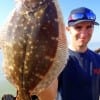 Nice flounder for Shane Skinner of Kirbyville TX, caught on cut mullet