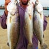 Rollover Angler Donnie Lucier fished soft plastics for these nice specks