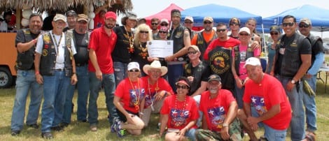 A group of veterans from the Combat Vets Association came out last year to sample the gumbo and show their support for the cause. They presented a check for $3,000 to the Lone Survivor Foundation. 