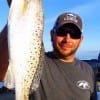 Ricky Newton of Crystal Beach TX hooked this nice speck while fishing a finger mullet