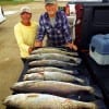 The Fontenot Brothers- Henri and James- tailgated these nice specks including two 25inch gators caught on soft plastics