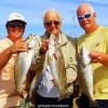 Three Generations of Anglers- (L-R) Grandson Klay, granddad- Kenyon, and dad- Brad Kirksey of Crosby TX spent some quality time fishing for trout at Rollover Pass