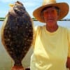 Barbara Singleton of Winnie TX took this nice flounder on berkley gulp