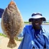 Claude Thomas of Houston fished a finger mullet to catch this nice flounder
