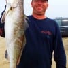 David Roy of Anahauc TX fished a soft lastic to catch this nice 25inch speck