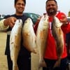 Fishin buds Mohammad Yunas of Richmond TX and Ghulam Mustafa of Melborne Australia nabbed these nice slot reds while fishing live shrimp
