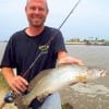 Galveston Islander Eli Godwin fished a soft plastic lure to catch this nice speck