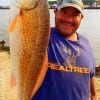 Juan Lopez of Houston caught this 27inch slot red while fishing a soft plastic